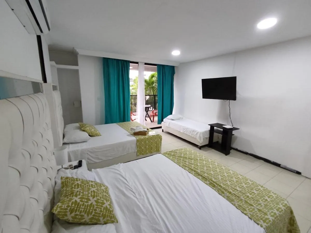 Apartamento 1IF 2-1 APARTAMENTO CON BALCON En CARTAGENA CERCA AL MAR CON AIRE ANDICIONADO Y WIFI 0*,